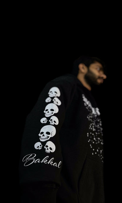 BLACK PLAY WITH SKULL HOODIE [UNISEX]